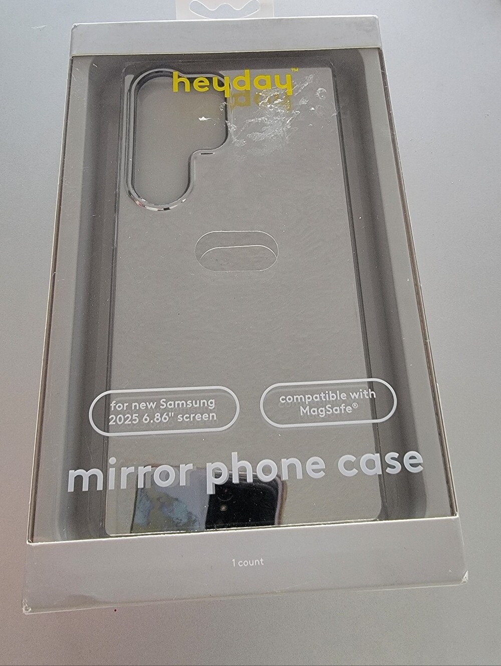 Samsung Galaxy S25 Ultra Smartphone Case with MagSafe - heyday™ Mirror Silver: S